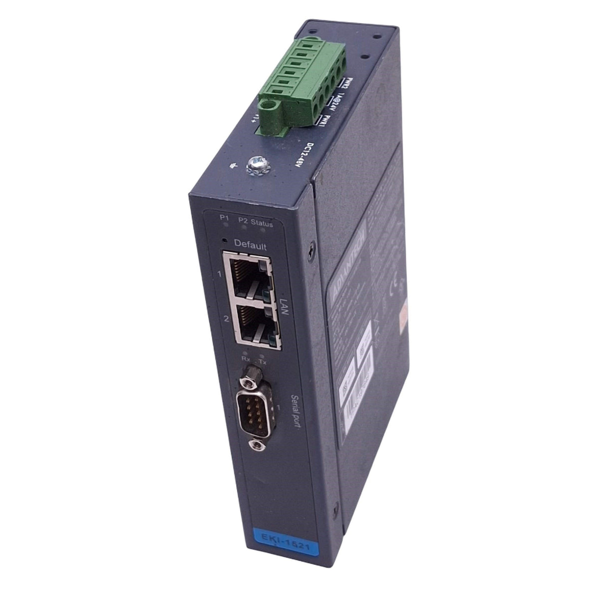 Used Advantech EKI-1521-CE Serial Device Server, 2-Port Ethernet, 1-Port Serial