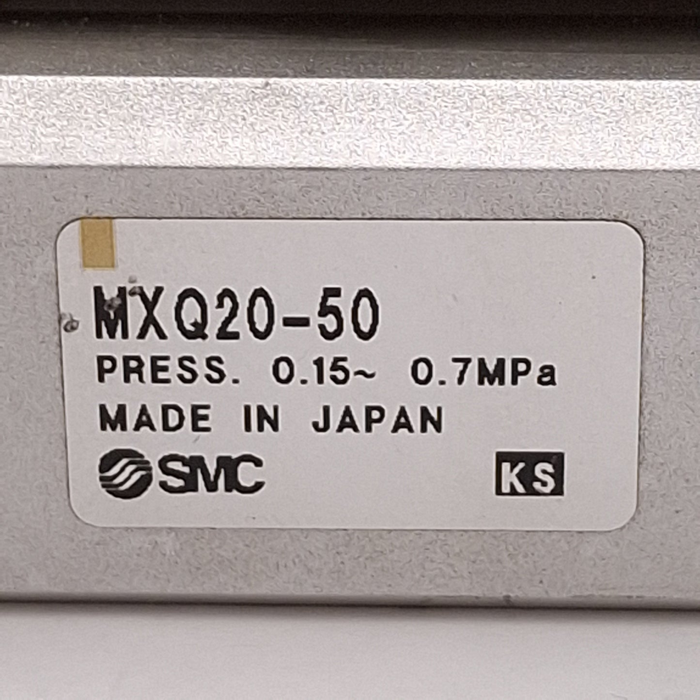 Used SMC MXQ20-50 Pneumatic Slide Table, ø20mm Bore, 50mm Stroke, 0.15-0.7MPa, Rc1/8