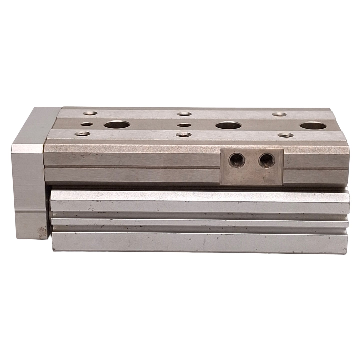 Used SMC MXQ20-50 Pneumatic Slide Table, ø20mm Bore, 50mm Stroke, 0.15-0.7MPa, Rc1/8