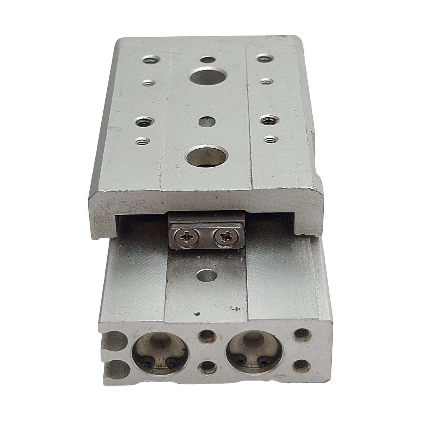 Used SMC MXS8-20 Pneumatic Precision Slide Table, ø8mm Bore, 20mm Stroke, 0.7MPa, M5