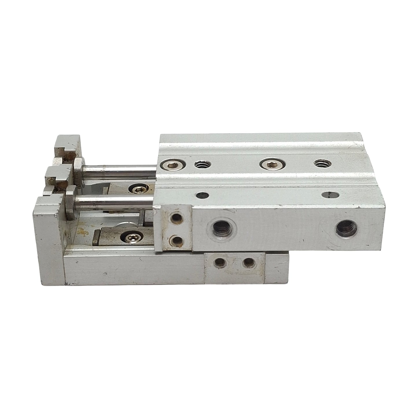 Used SMC MXS8-20 Pneumatic Precision Slide Table, ø8mm Bore, 20mm Stroke, 0.7MPa, M5