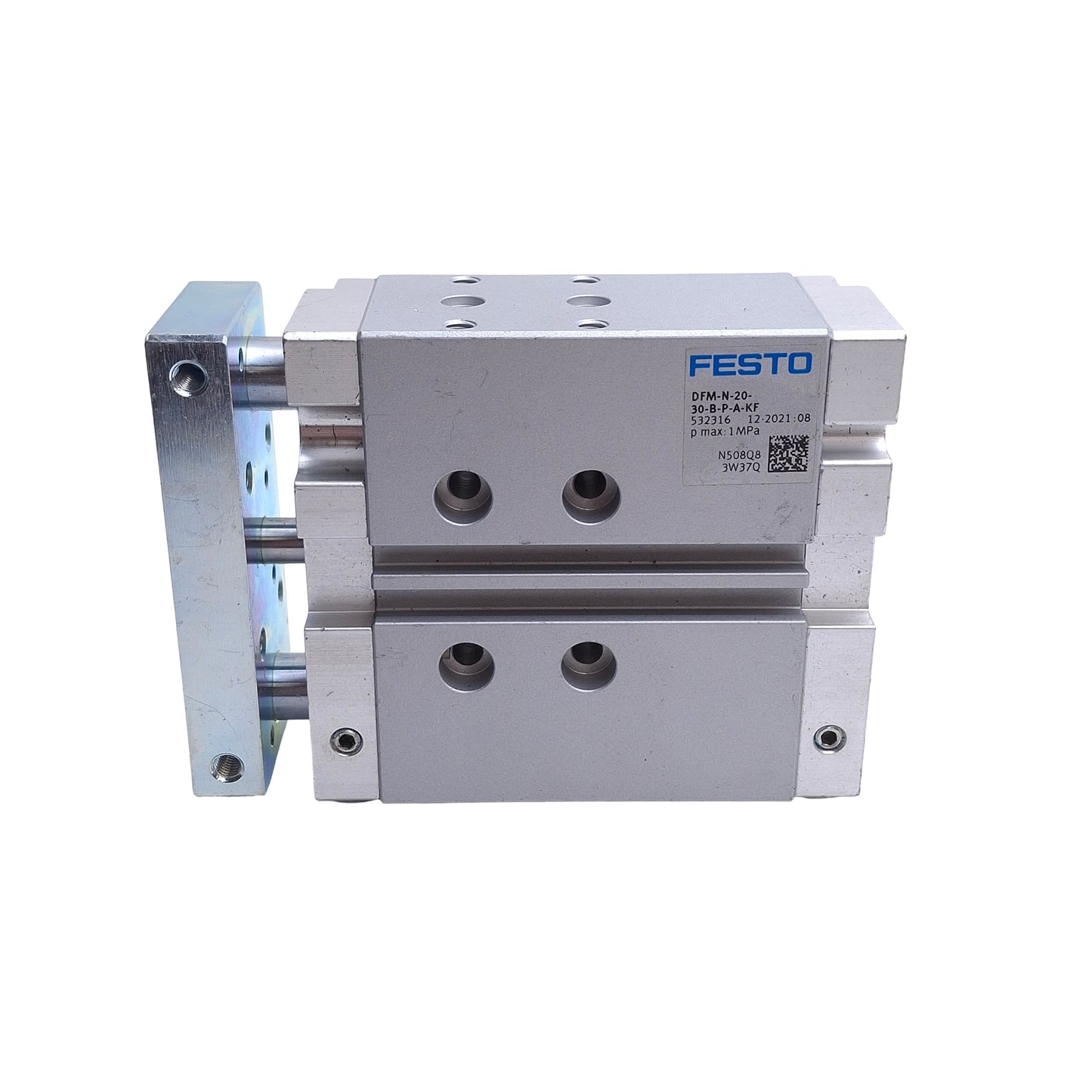 Used Festo DFM-N-20-30-B-P-A-KF Guided Drive, ø20mm Bore, 30mm Stroke, M5 Ports