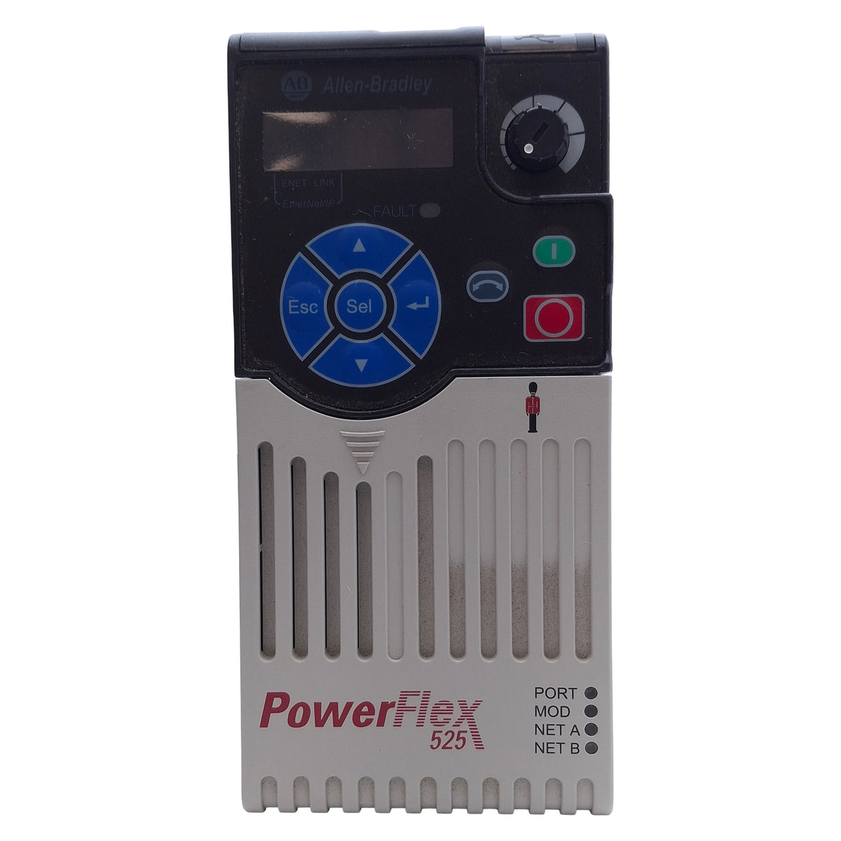 Used Allen Bradley 25B-B2P5N104 Powerflex 525 AC Drive 0.4kW/0.5HP, 170-264VAC Input