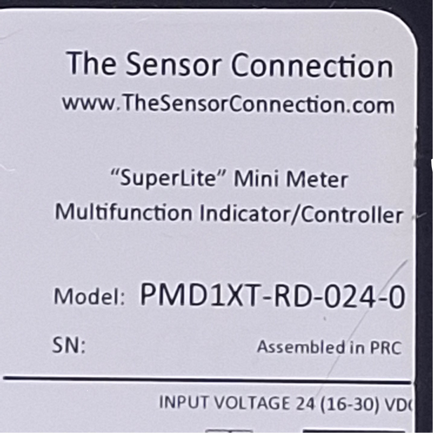 Used The Sensor Connection PMD1XT-RD-024-0 Digital Panel Meter 16-30VDC, 45x22mm