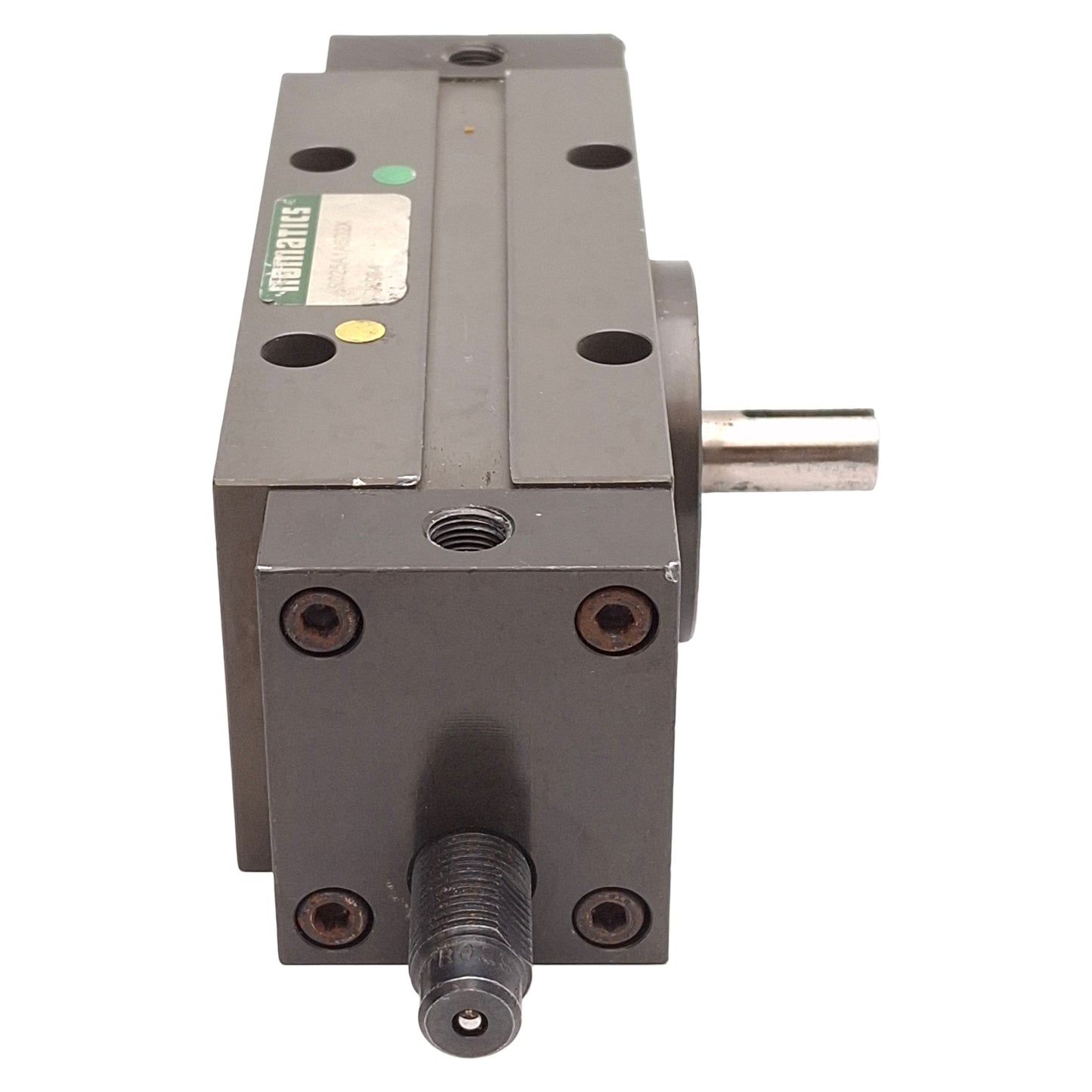 Used Numatics AR025A1A6D2X Rotary Actuator, 90-180°, 250psi, ø12mm Shaft, 1/8in NPT