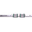 Used Hiwin MGN15C (2x) Miniature Linear Guideway Blocks w/ 15x280mm Rail, 5.59kN Max