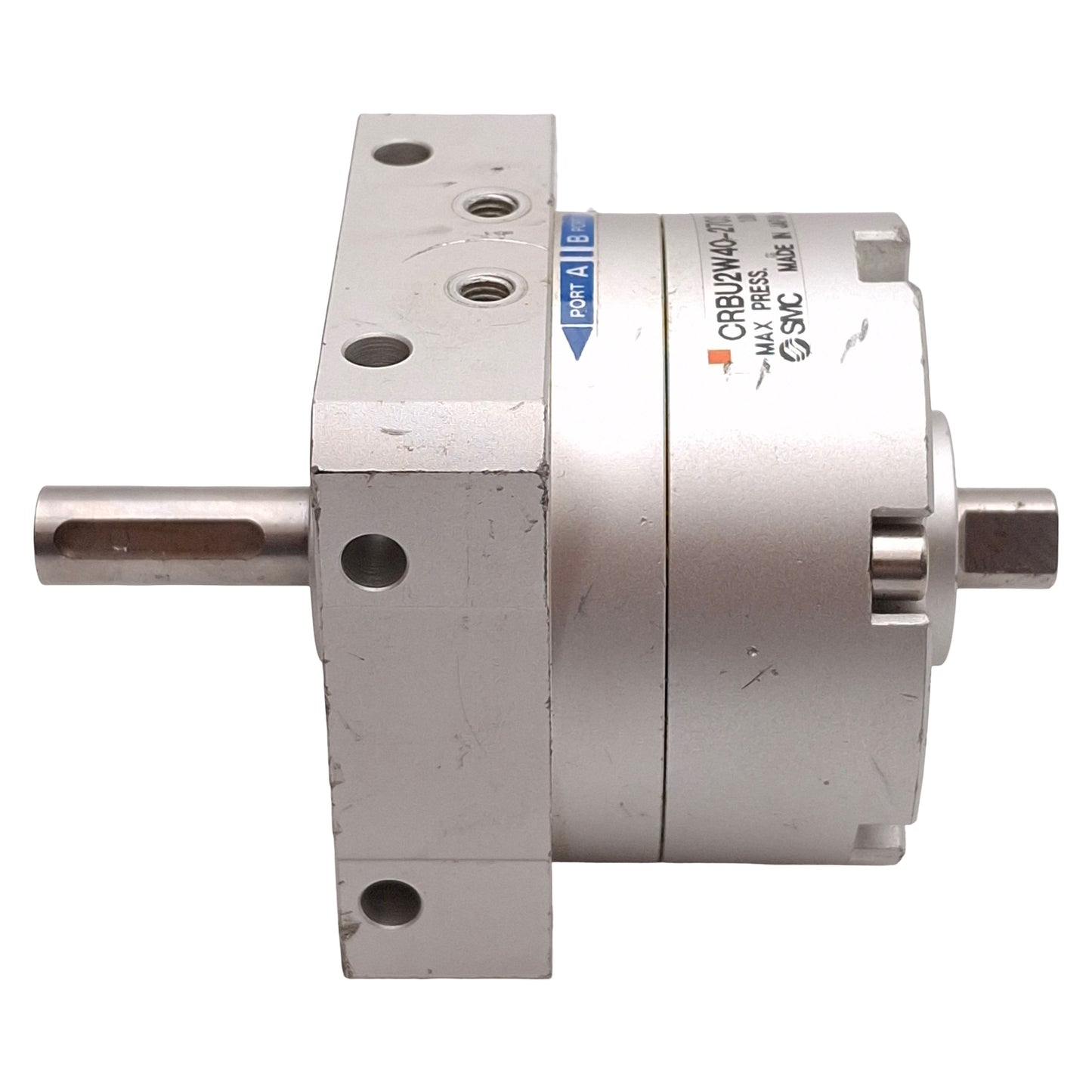 Used SMC CRBU2W40-270S Rotary Actuator, 270°, 1.0MPa, ø10mm Double Shaft, M5 Ports