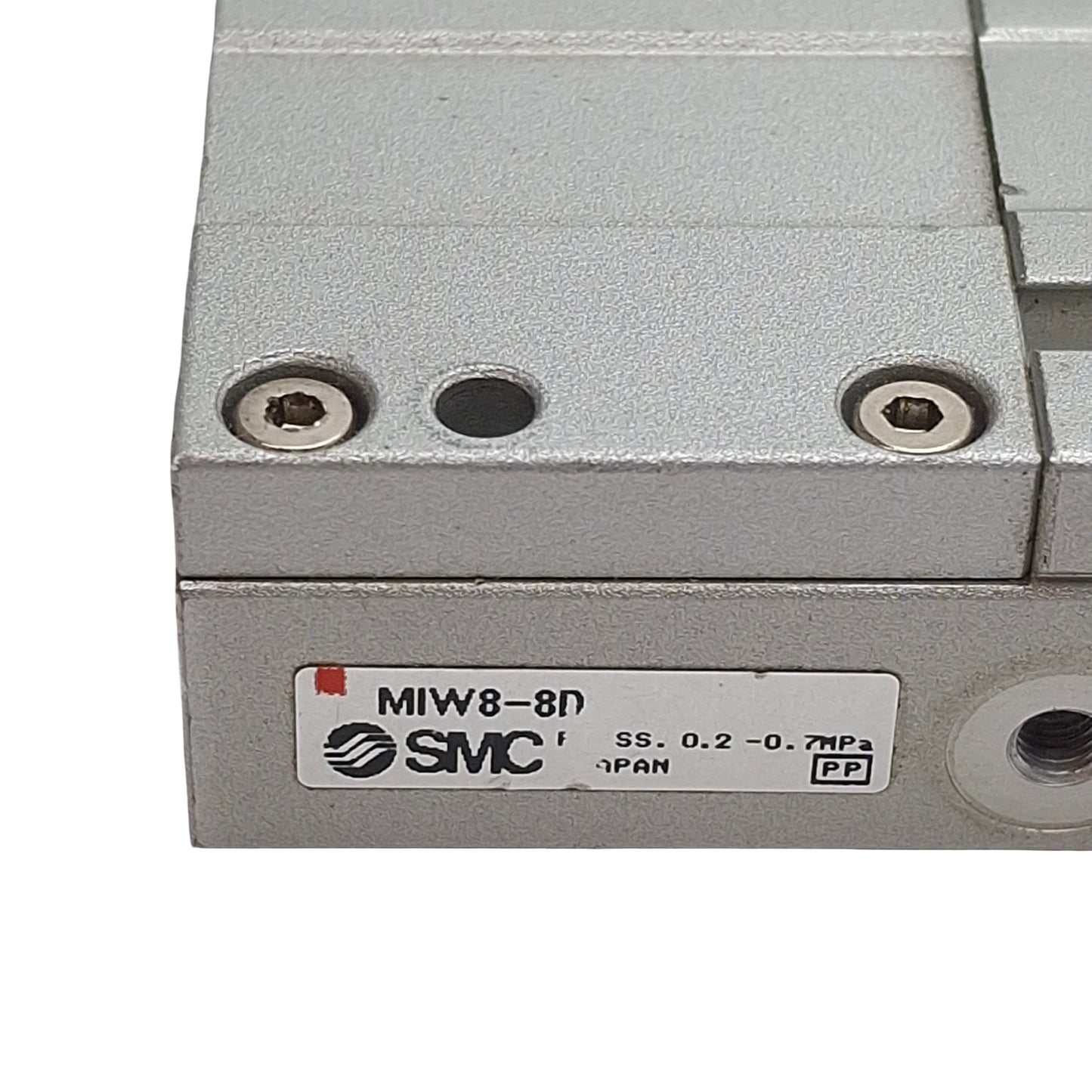 Used SMC MIW8-8D Pneumatic Escapement, ø8mm Bore, 8mm Stroke, 0.2-0.7MPa, M3 x 0.5
