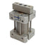 Used Bimba FST-041 Square Flat-1 Cylinder, ø3/4in Bore, 1in Stroke, #10-32, 150psi