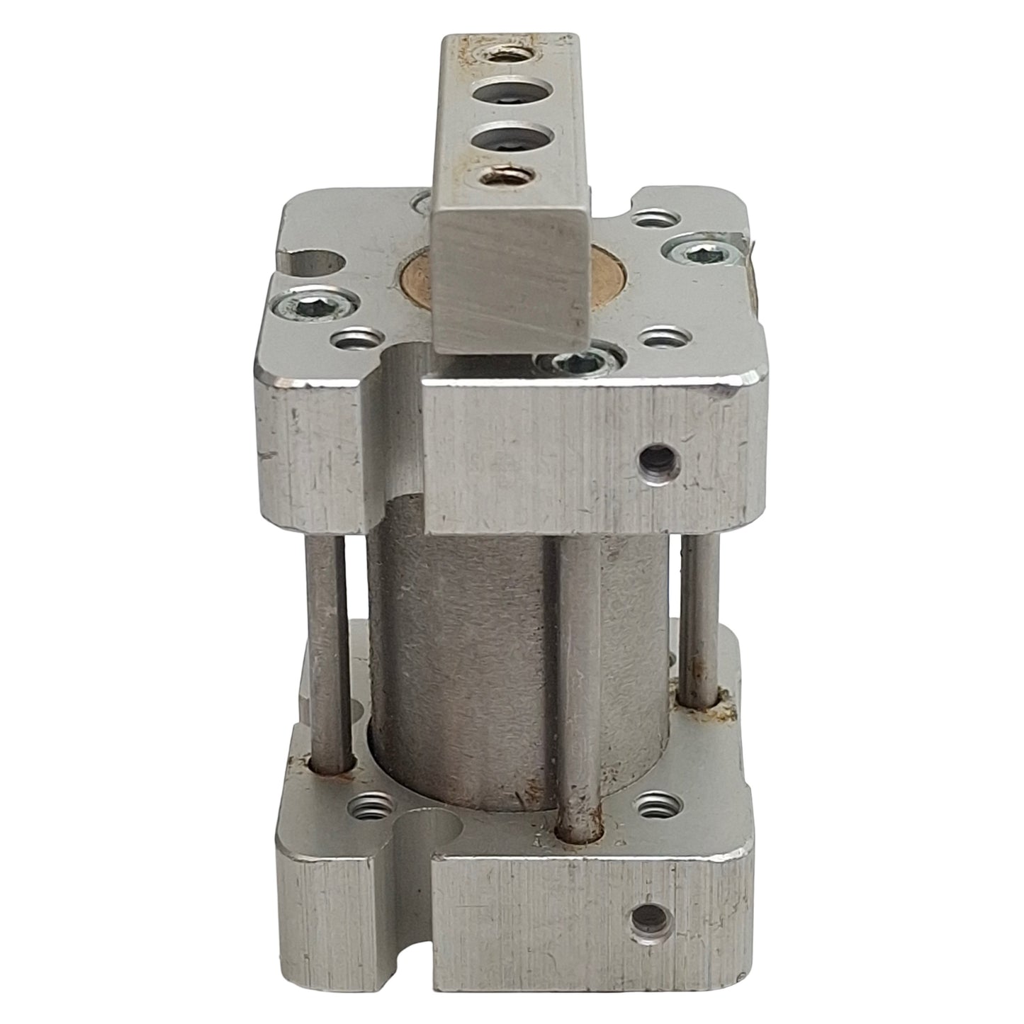 Used Bimba FST-041 Square Flat-1 Cylinder, ø3/4in Bore, 1in Stroke, #10-32, 150psi
