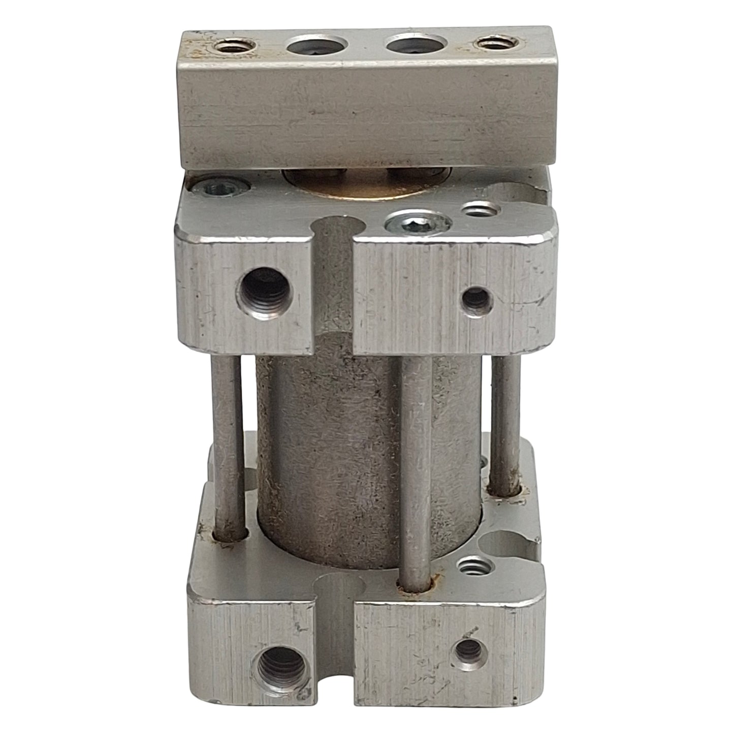 Used Bimba FST-041 Square Flat-1 Cylinder, ø3/4in Bore, 1in Stroke, #10-32, 150psi