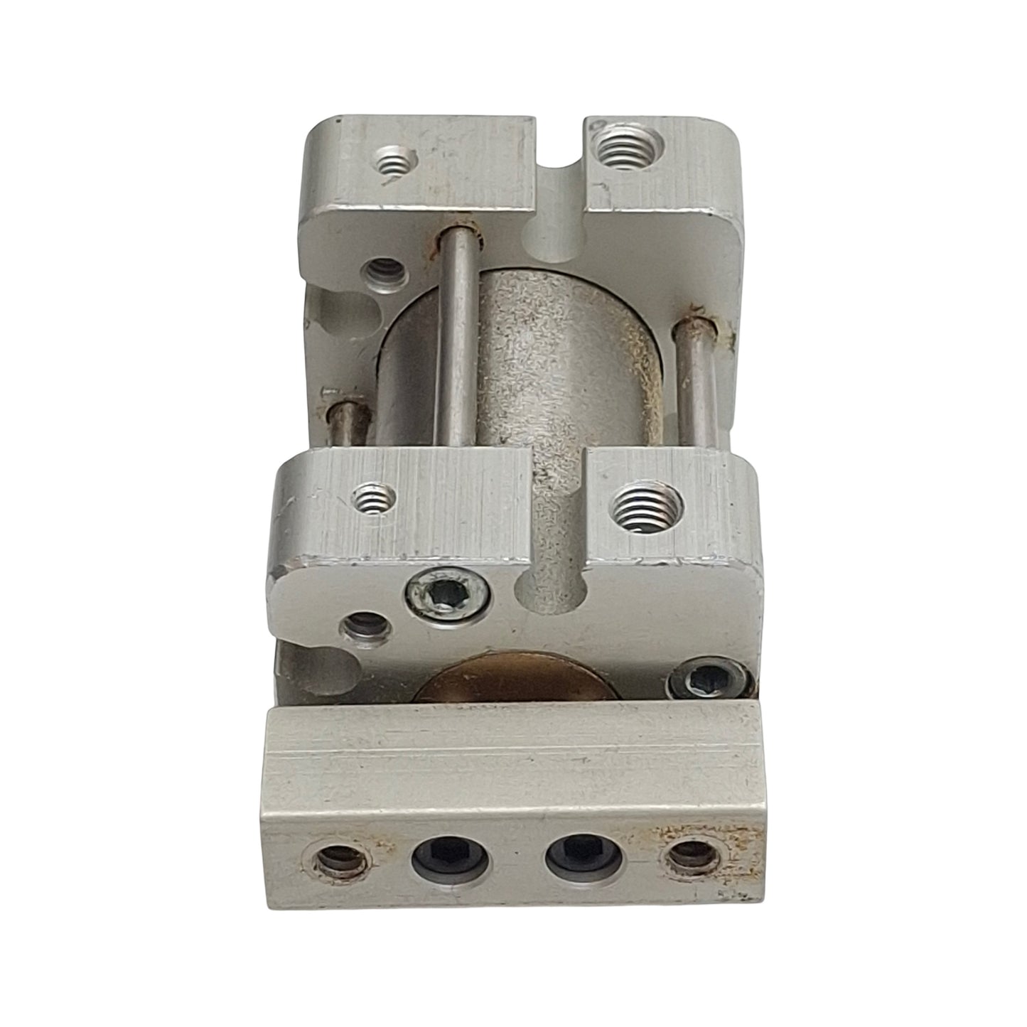 Used Bimba FST-041 Square Flat-1 Cylinder, ø3/4in Bore, 1in Stroke, #10-32, 150psi