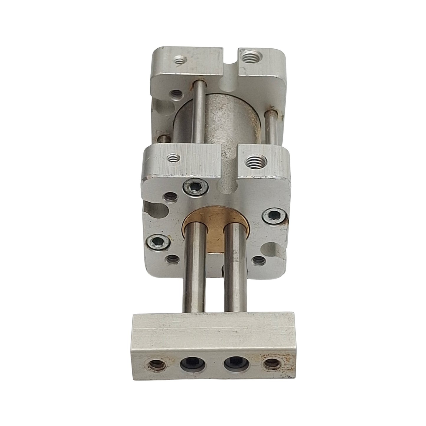 Used Bimba FST-041 Square Flat-1 Cylinder, ø3/4in Bore, 1in Stroke, #10-32, 150psi