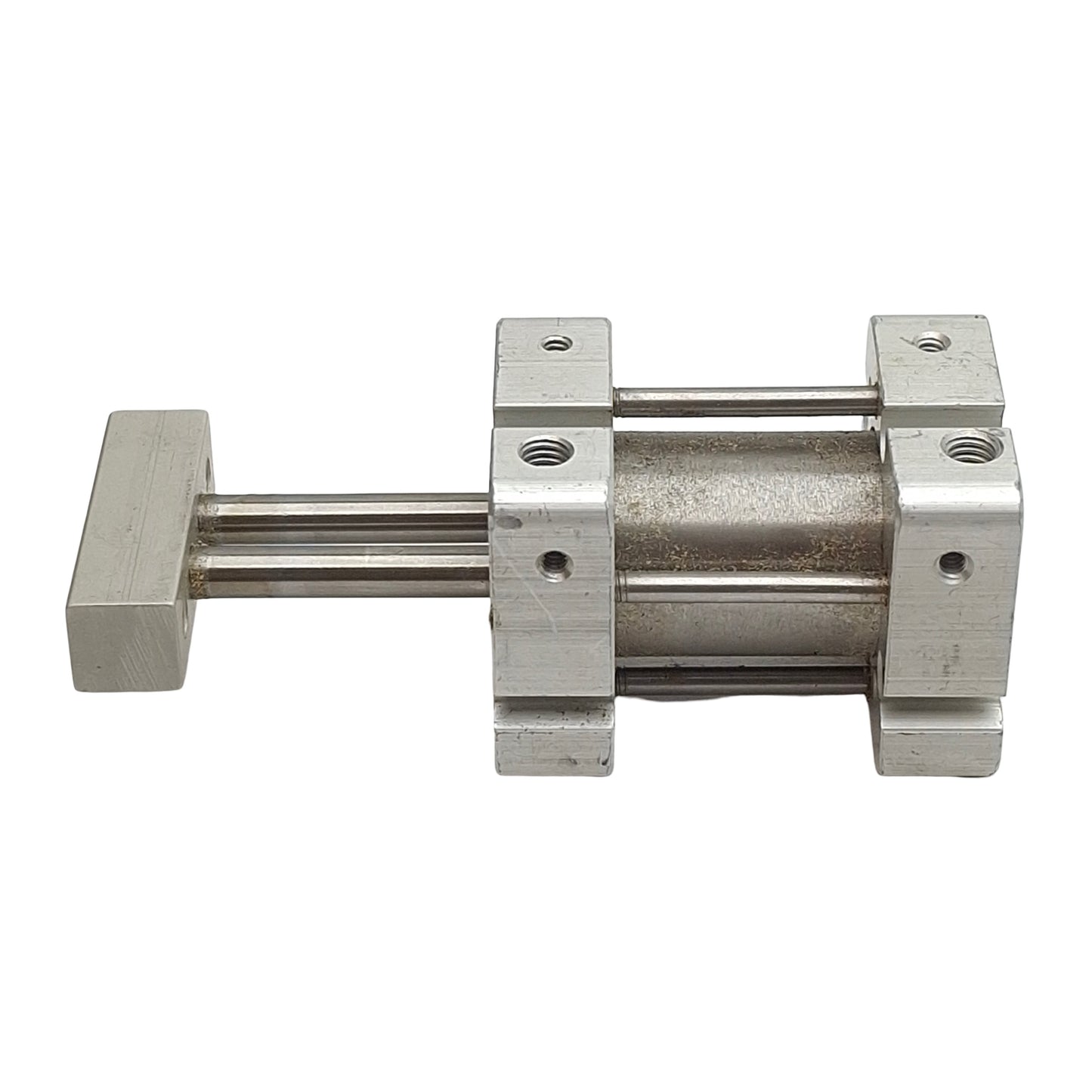 Used Bimba FST-041 Square Flat-1 Cylinder, ø3/4in Bore, 1in Stroke, #10-32, 150psi