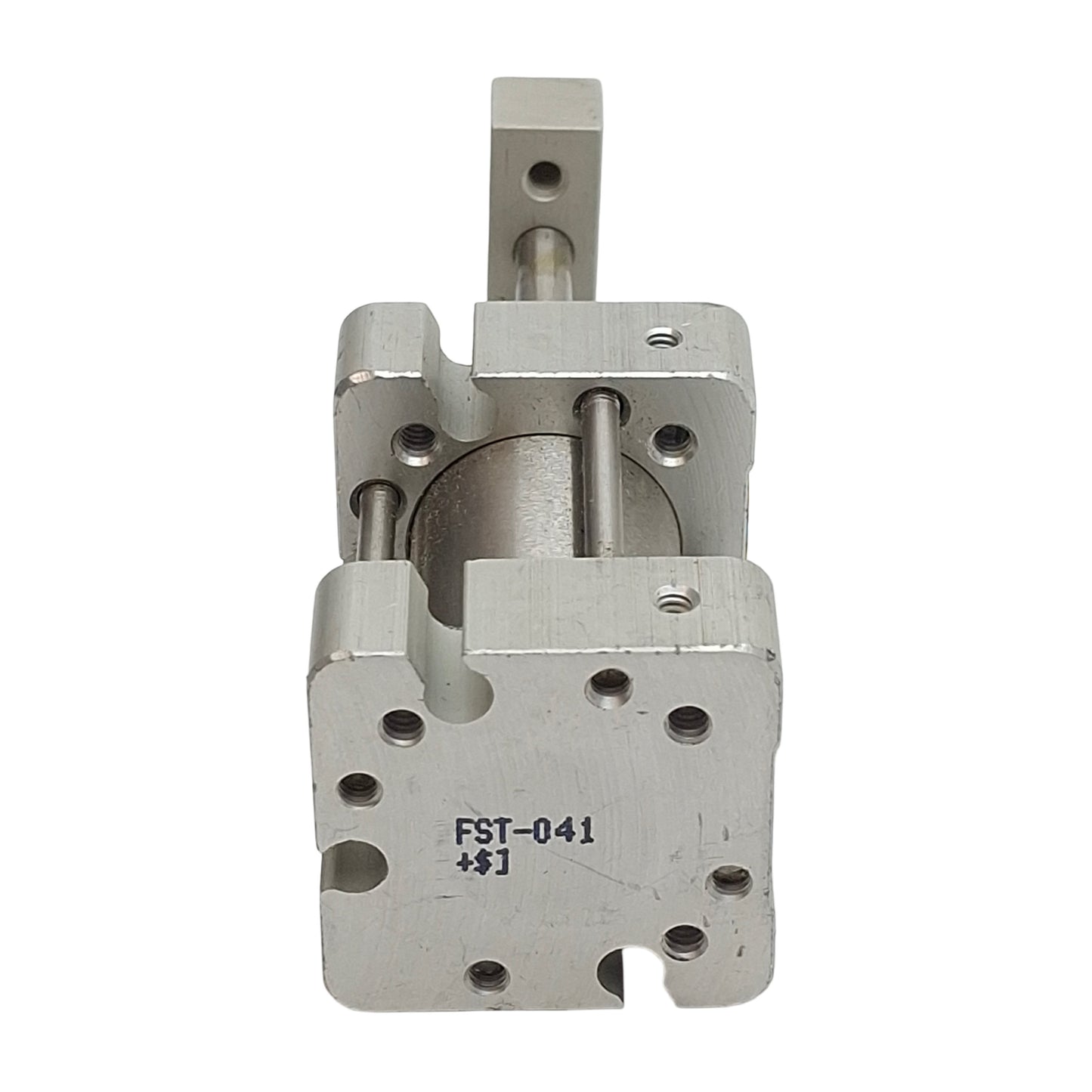 Used Bimba FST-041 Square Flat-1 Cylinder, ø3/4in Bore, 1in Stroke, #10-32, 150psi