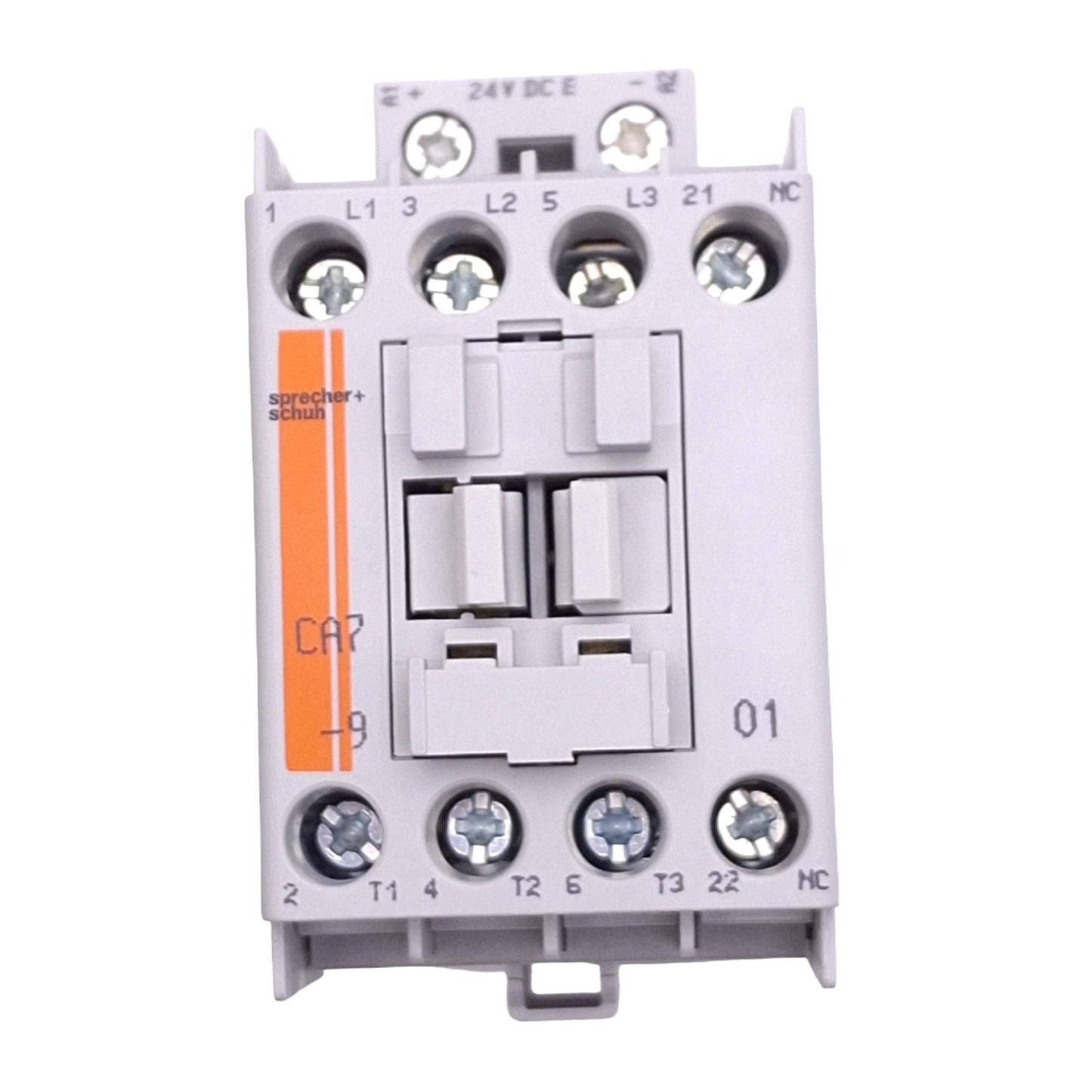New Sprecher & Schuh CA7-9E-01-24E Contactor, 3-Pole + 1NC Aux, 32A Max, 24VDC Coil