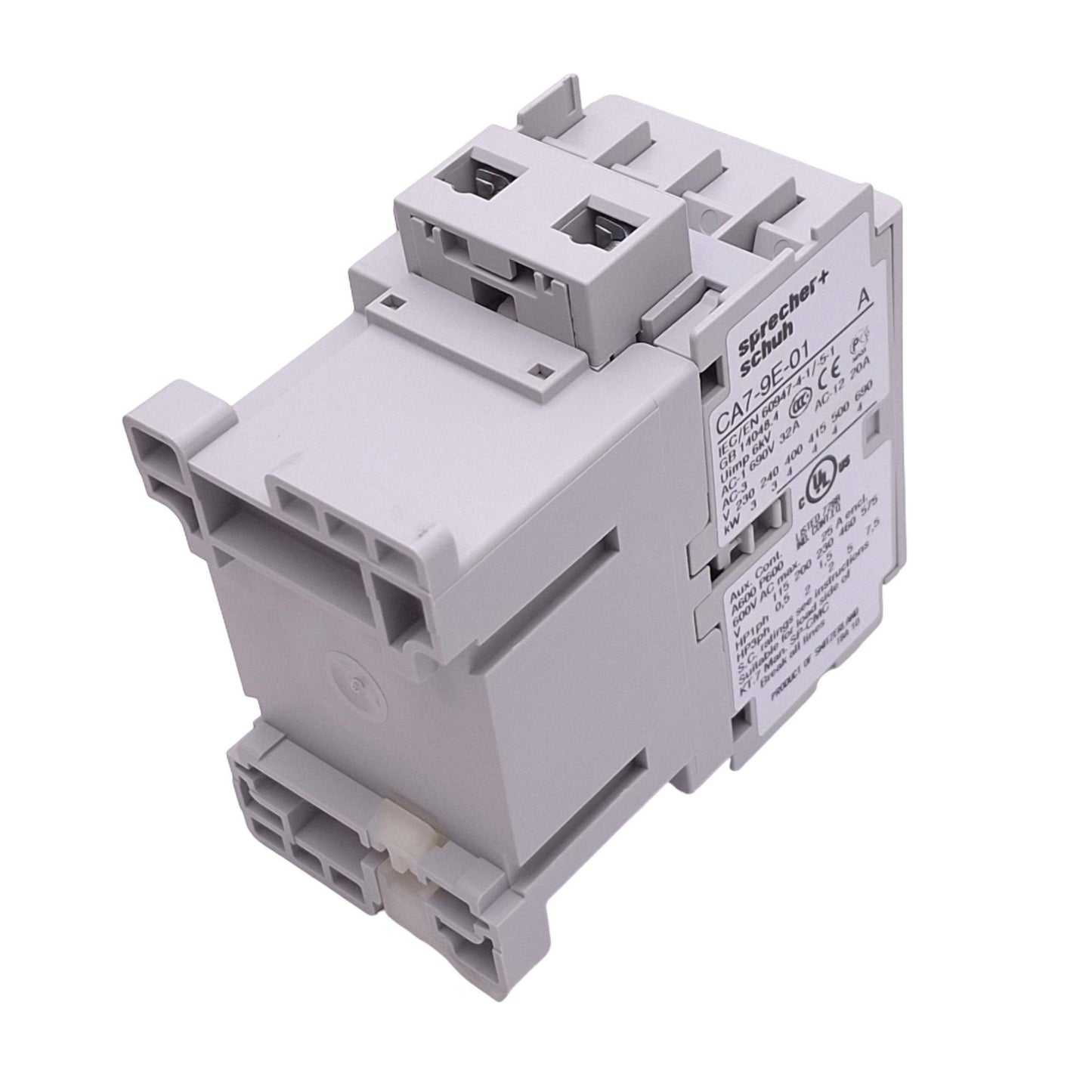 New Sprecher & Schuh CA7-9E-01-24E Contactor, 3-Pole + 1NC Aux, 32A Max, 24VDC Coil