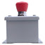 Used Hoffman E1PBG Enclosure with Illuminated E-Stop Maintained 1NO + 2NC, 24VAC/DC