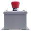 Used Hoffman E1PBG Enclosure with Illuminated E-Stop Maintained 1NO + 2NC, 24VAC/DC