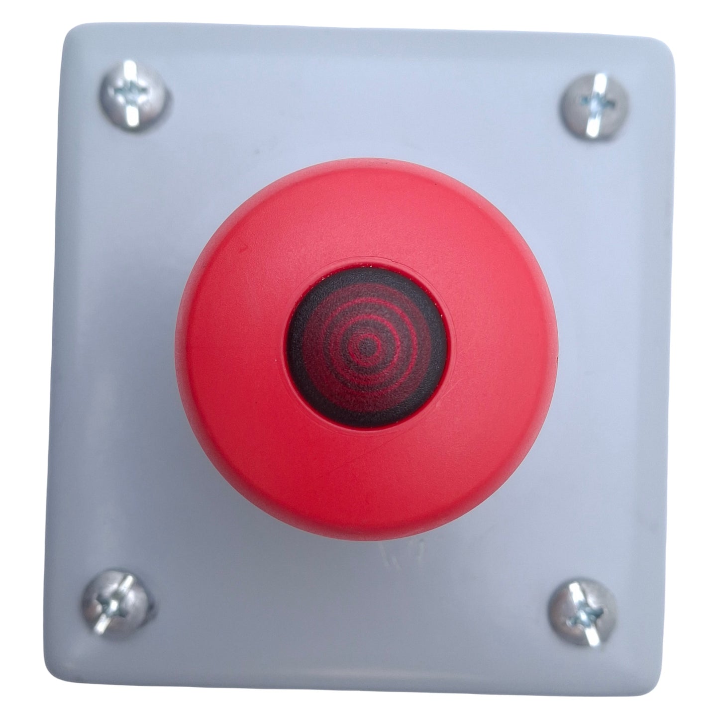 Used Hoffman E1PBG Enclosure with Illuminated E-Stop Maintained 1NO + 2NC, 24VAC/DC