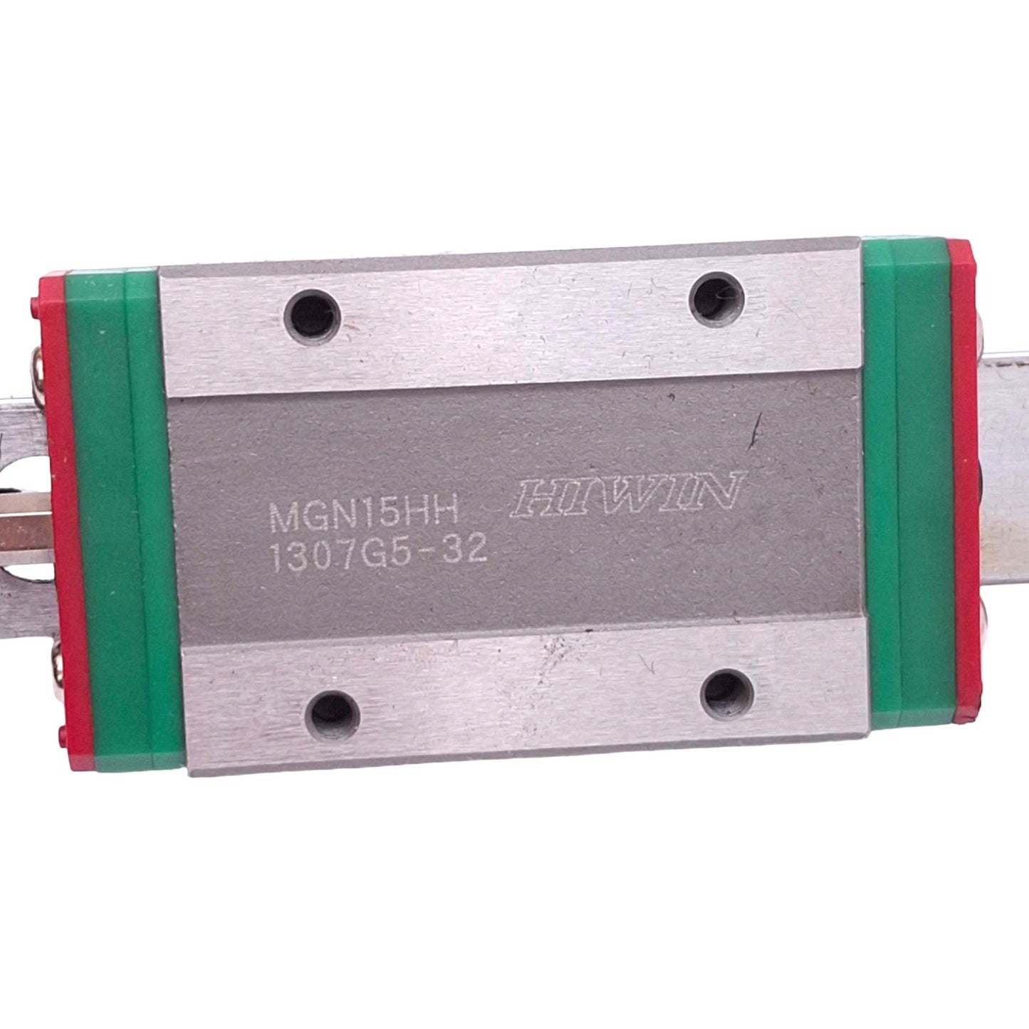 Used Hiwin MGN15HH Linear Motion Guideway Block w/ 15x230mm Rail, 5.59kN Max