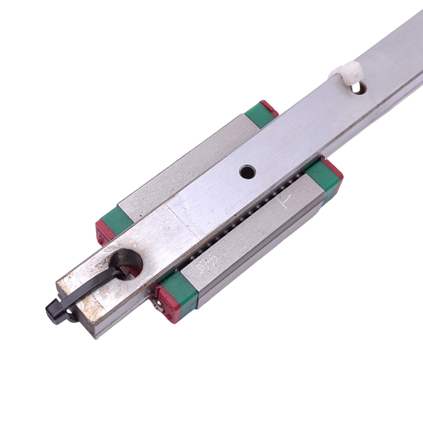 Used Hiwin MGN15HH Linear Motion Guideway Block w/ 15x230mm Rail, 5.59kN Max