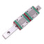 Used Hiwin MGN12C (2x) Miniature Linear Guideway Blocks w/ 12x125mm Rail, 3.92kN Max