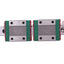 Used Hiwin MGN12C (2x) Miniature Linear Guideway Blocks w/ 12x125mm Rail, 3.92kN Max