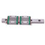 Used Hiwin MGN12C (2x) Miniature Linear Guideway Blocks w/ 12x125mm Rail, 3.92kN Max