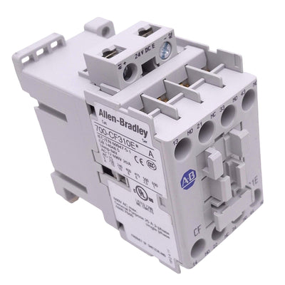 Used Allen Bradley 700-CF310EJ Contactor, 3NO 1NC, 690VAC 10A Max, 24VDC Coil