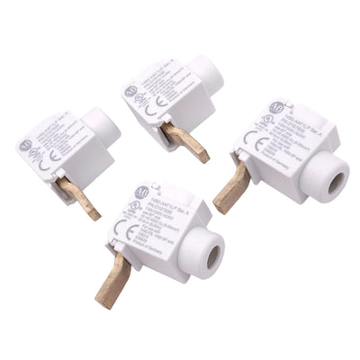 New Lot of 4 Allen Bradley 1492-AAT1LP Miniature Busbar Connectors, 1-Pole, 115A Max
