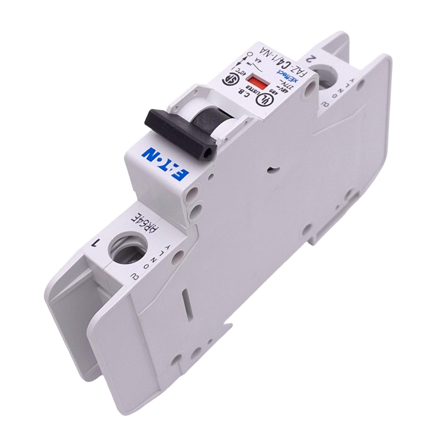 Used Eaton FAZ-C4/1-NA-SP Circuit Breaker, 1-Pole 4A, 277VAC 48VDC Max, DIN Rail