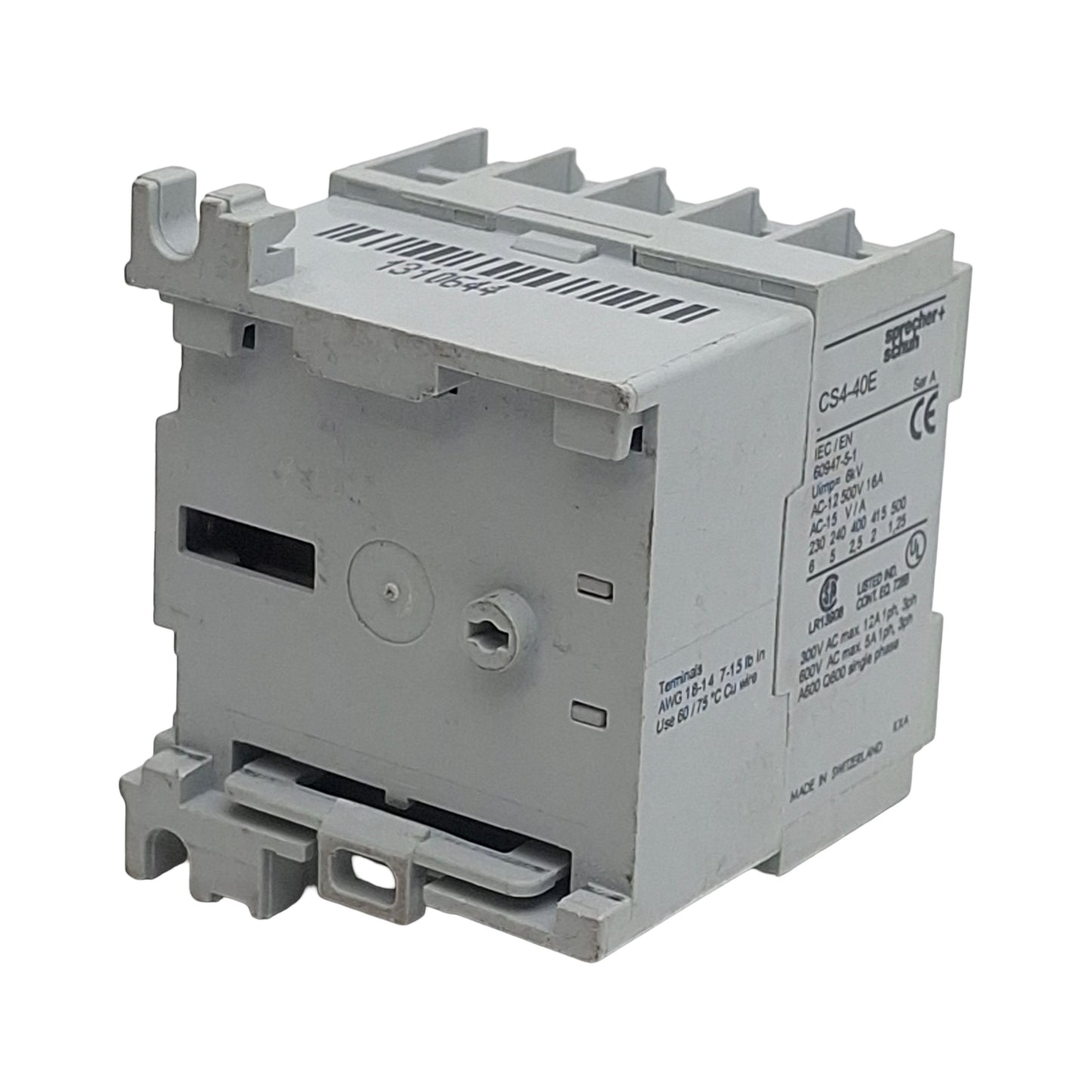 Used Sprecher+Schuh CS4-40E-24 Control Relay, 4N.O., 16A 500VAC, 24VAC Coil