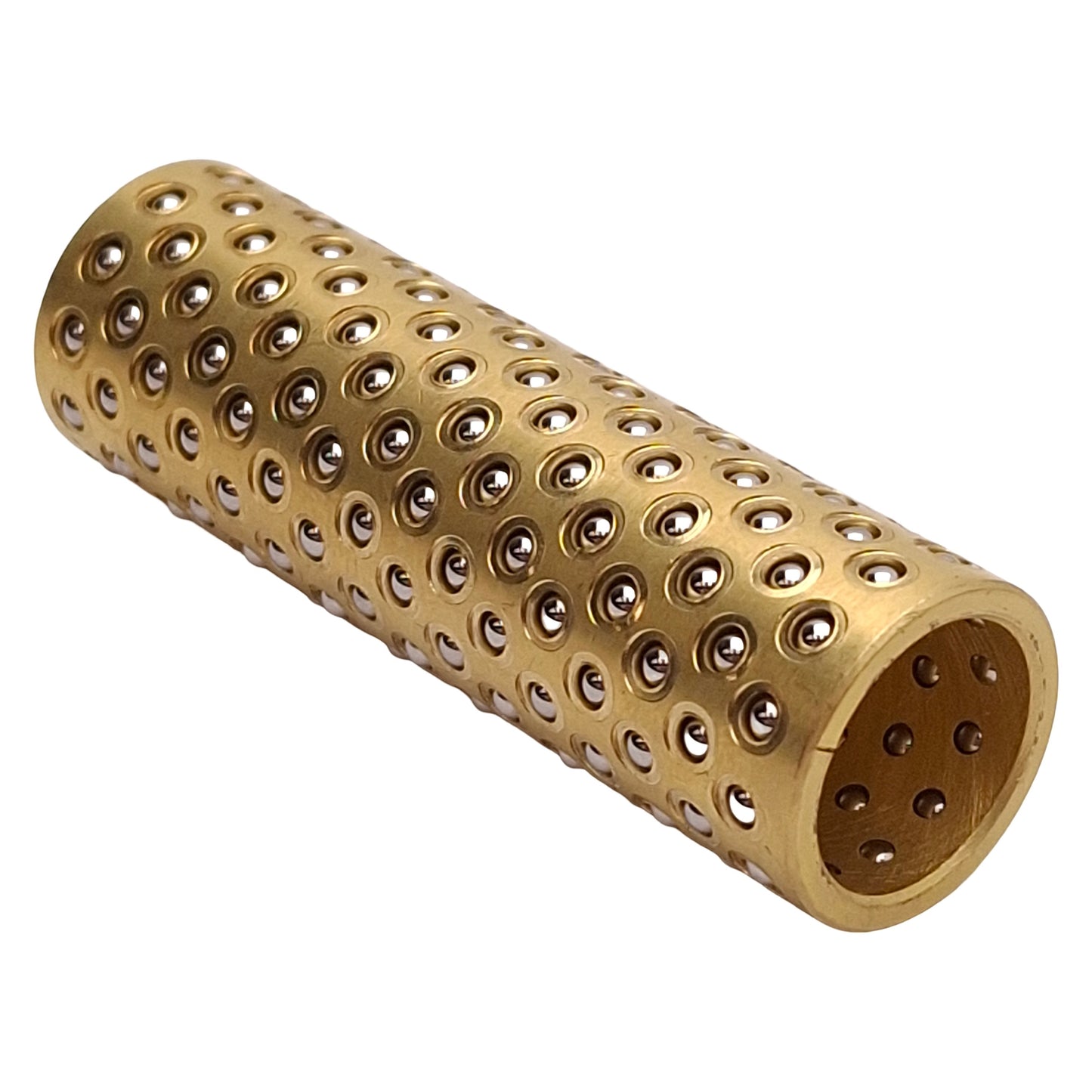New Agathon 7651.012.051 Brass Ball Cage, ø12mm ID, ø16mm OD, 51mm Length, 192 Balls