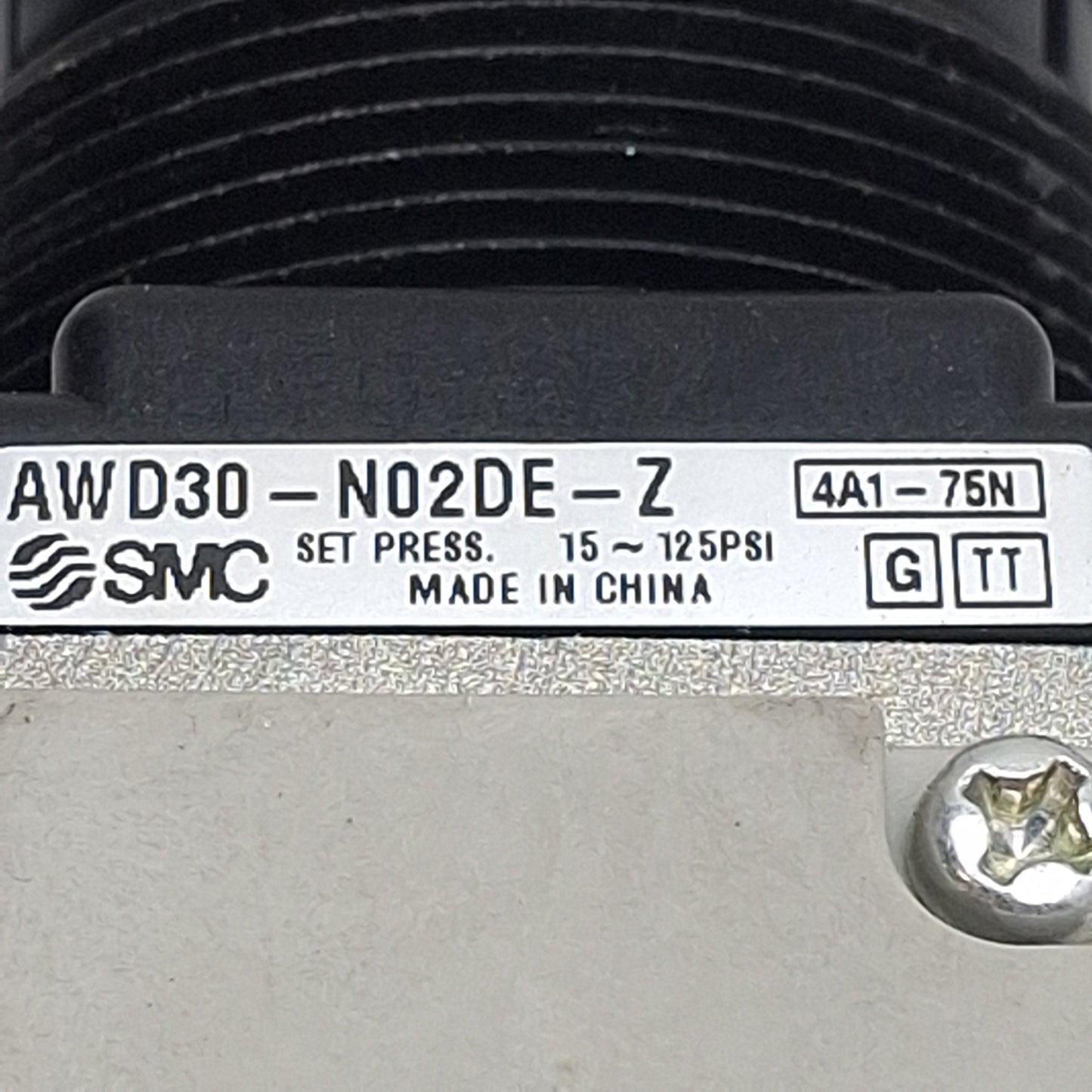 Used SMC AWD30-N02DE-Z Mist Separator Regulator, 12-125psi, 0.3µm, 1/4in NPT, ø3/8in
