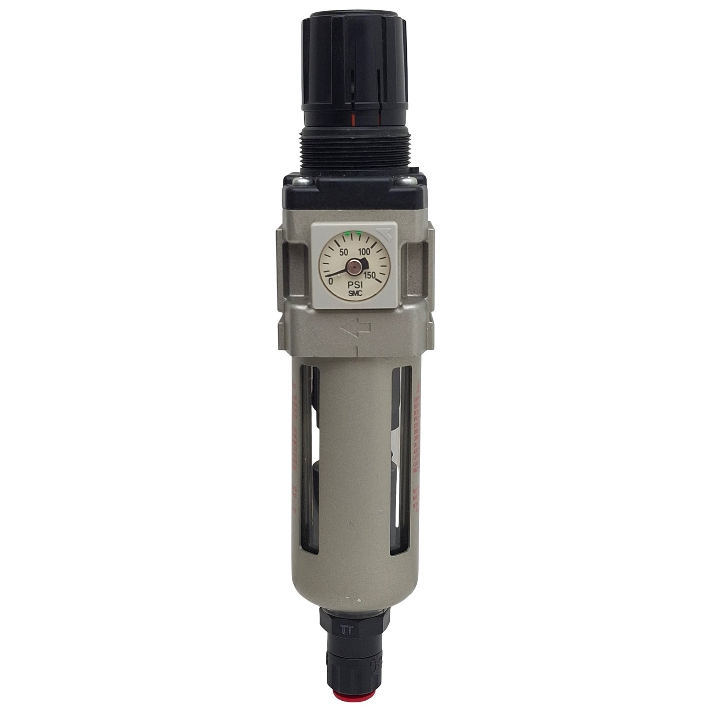 Used SMC AWD30-N02DE-Z Mist Separator Regulator, 12-125psi, 0.3µm, 1/4in NPT, ø3/8in