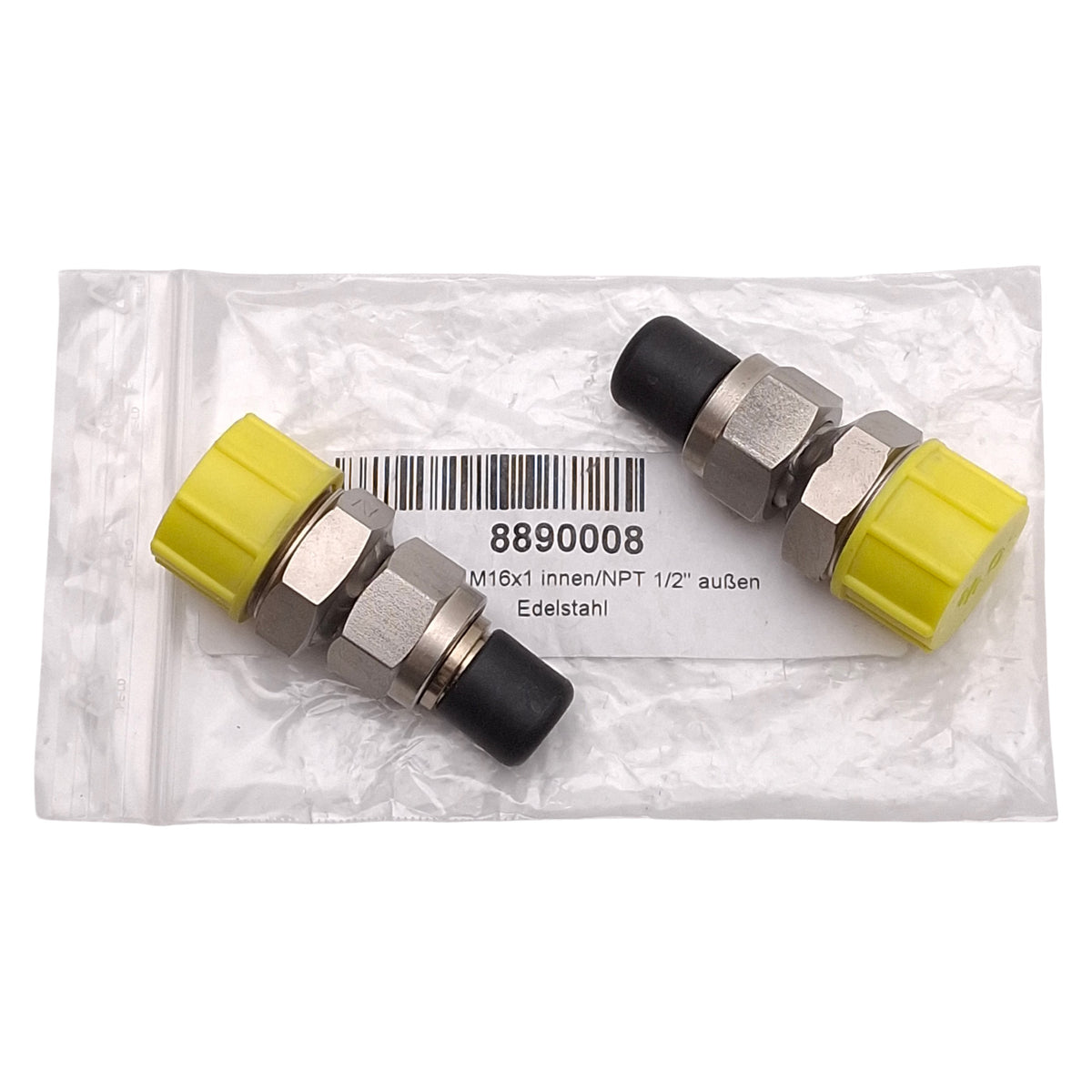 New Julabo 8890008 Stainless Steel Adapter Pair, M16x1 Male to 1/2in NPT Female
