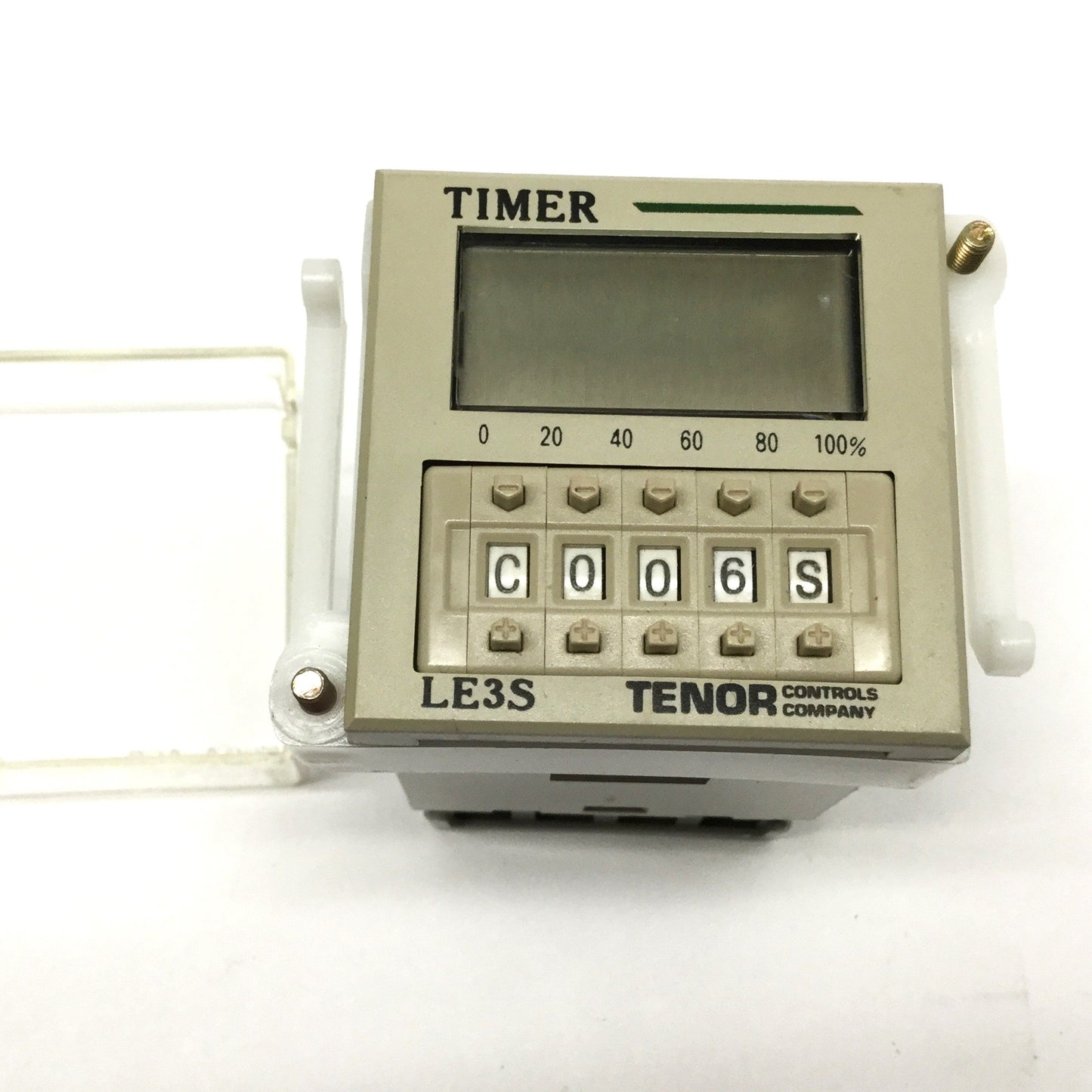 Used Tenor/Autonics LE3S Digital LCD Timer 24-240V Supply, SPDT 5A 250VAC 8-Pin Octal