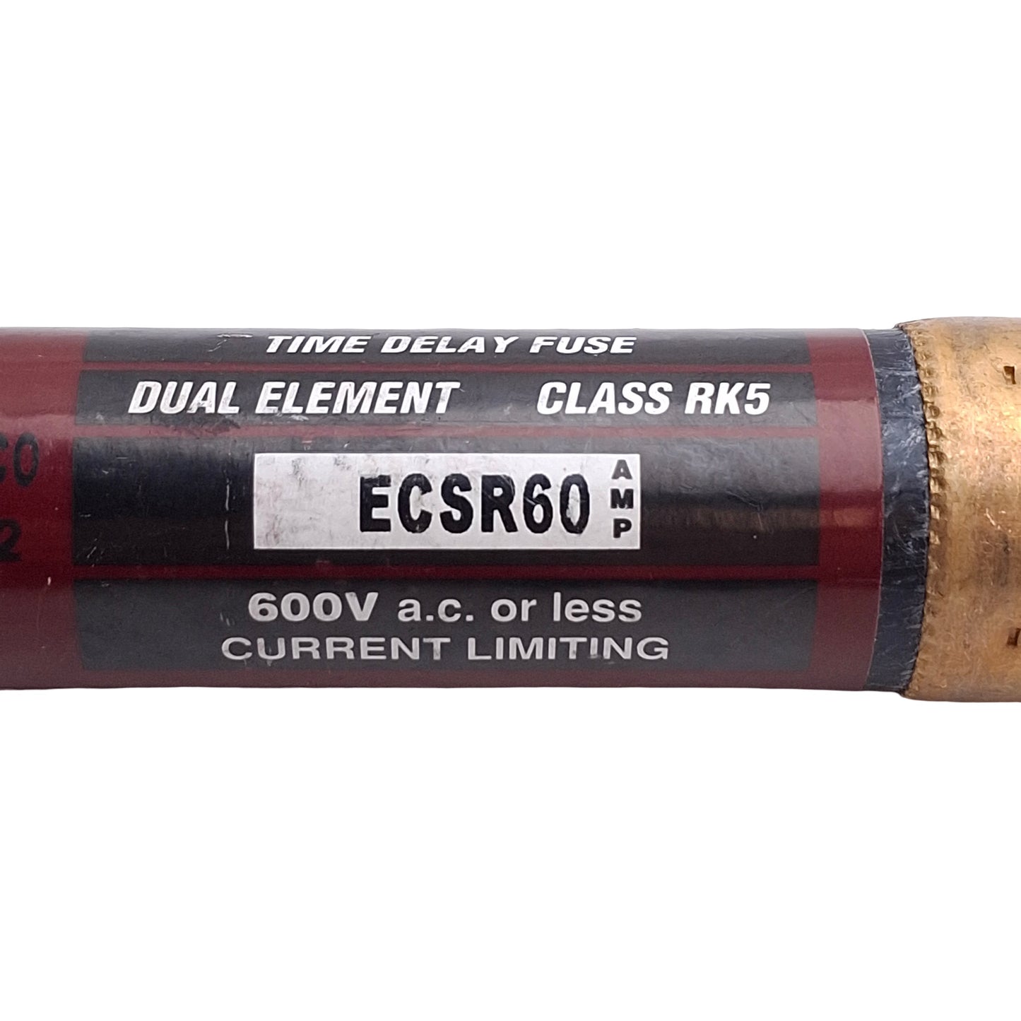 New – Open box Lot of 3 Bullet ECSR60 Time Delay Fuse, Rating: 60A 600VAC, Class RK5