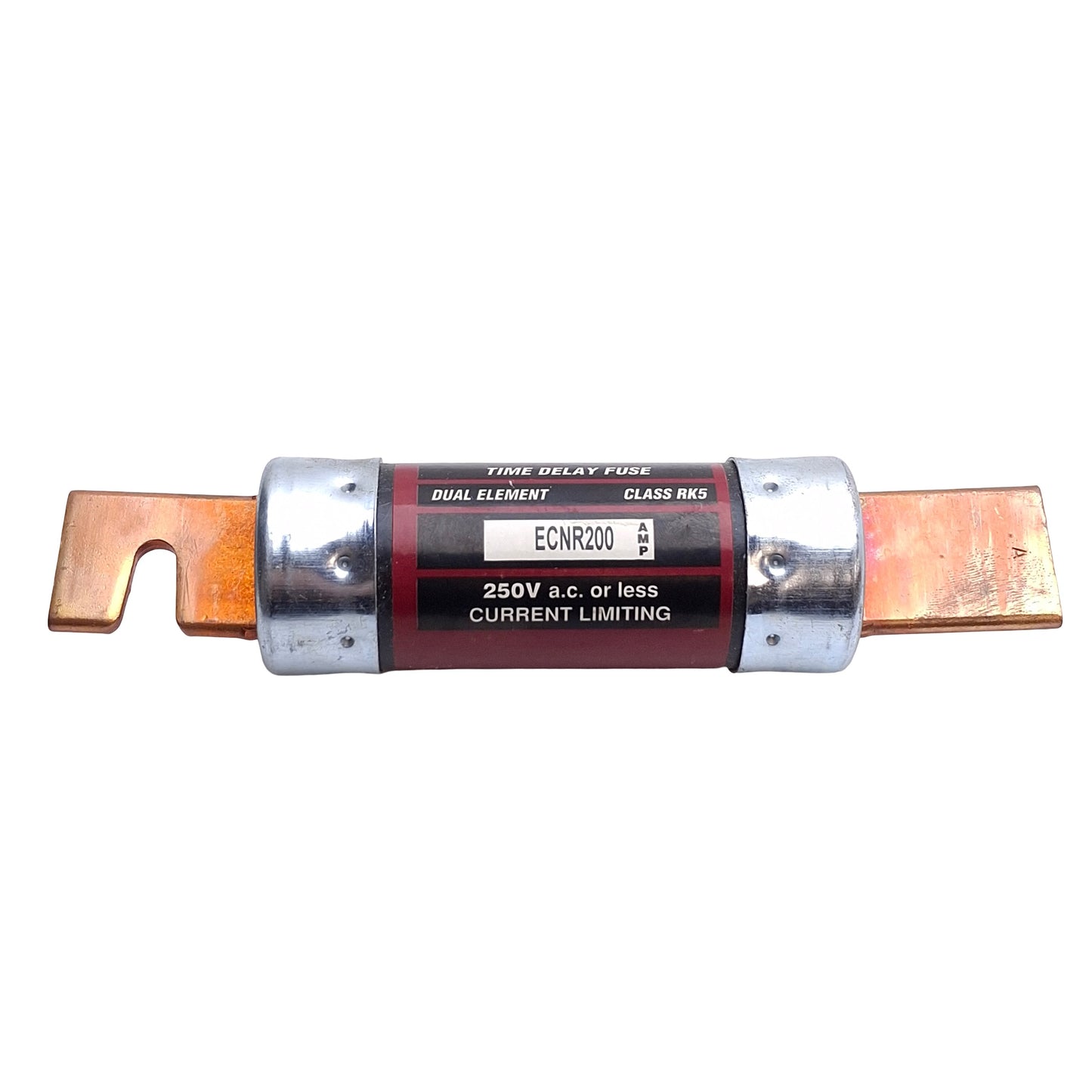 New – Open box Bullet ECNR200 Time Delay Fuse, 200 Amps, 250VAC, Class RK5