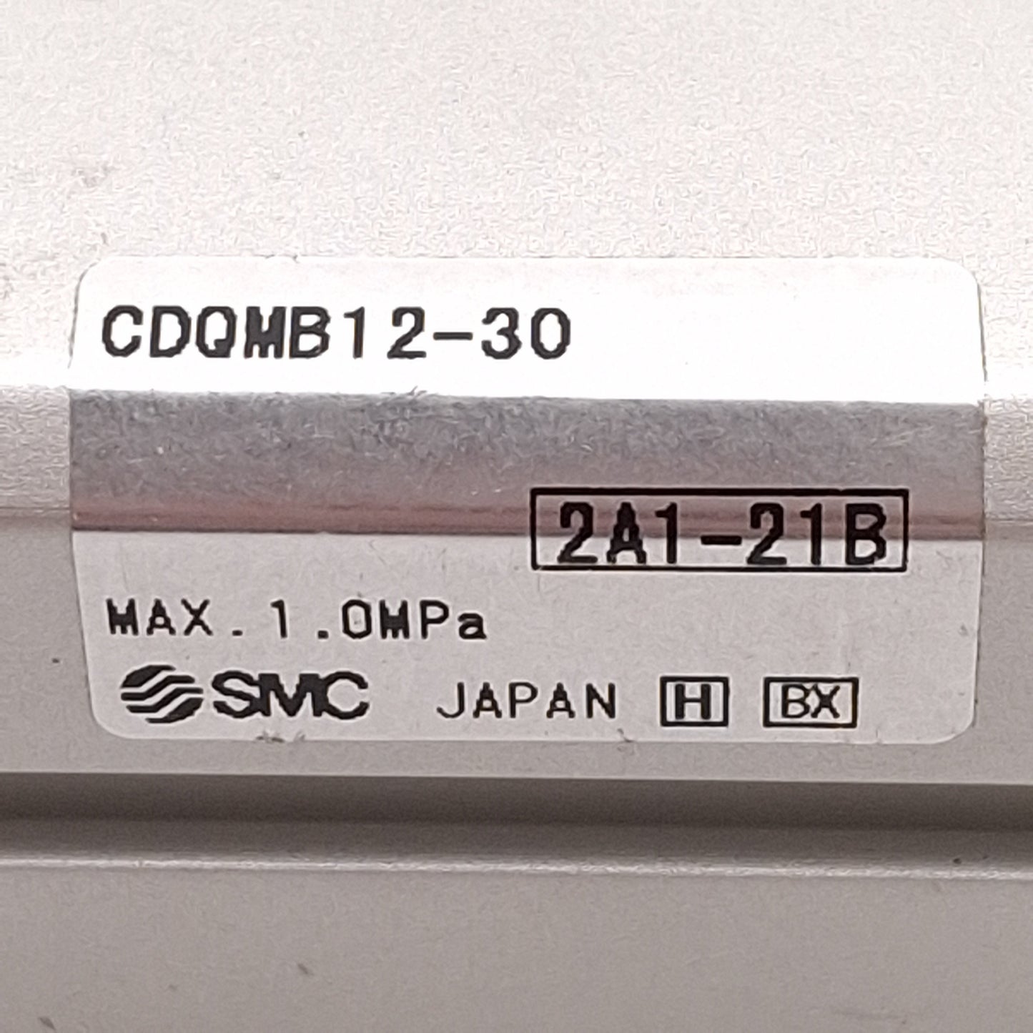 Used SMC CDQMB12-30 Compact Cylinder, ø12mm Bore, 50mm Stroke, 1.0MPa, M5x0.8 Ports