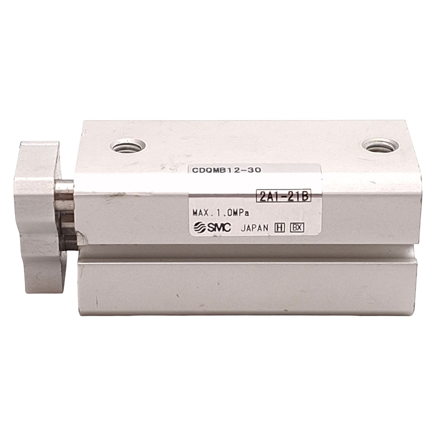 Used SMC CDQMB12-30 Compact Cylinder, ø12mm Bore, 50mm Stroke, 1.0MPa, M5x0.8 Ports