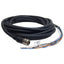 New Keyence OP-87441 Power I/O Cable, 12-Pin M12 Male to Flying Leads, 24VDC, 5m