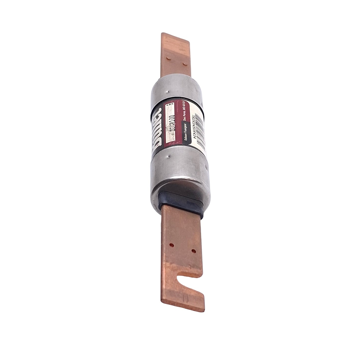 New – Open box Bullet ECSR100 Time Delay Fuse, 100 Amps, 600VAC, Class RK5, Blade Ends