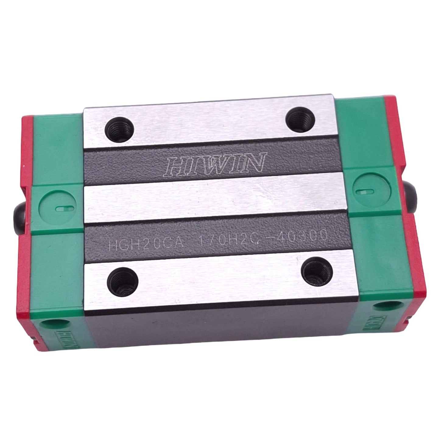 Used Hiwin HGH20CA Linear Guideway Block for 20mm Rail, 77.5x44x25.4mm, M5, 36.68kN
