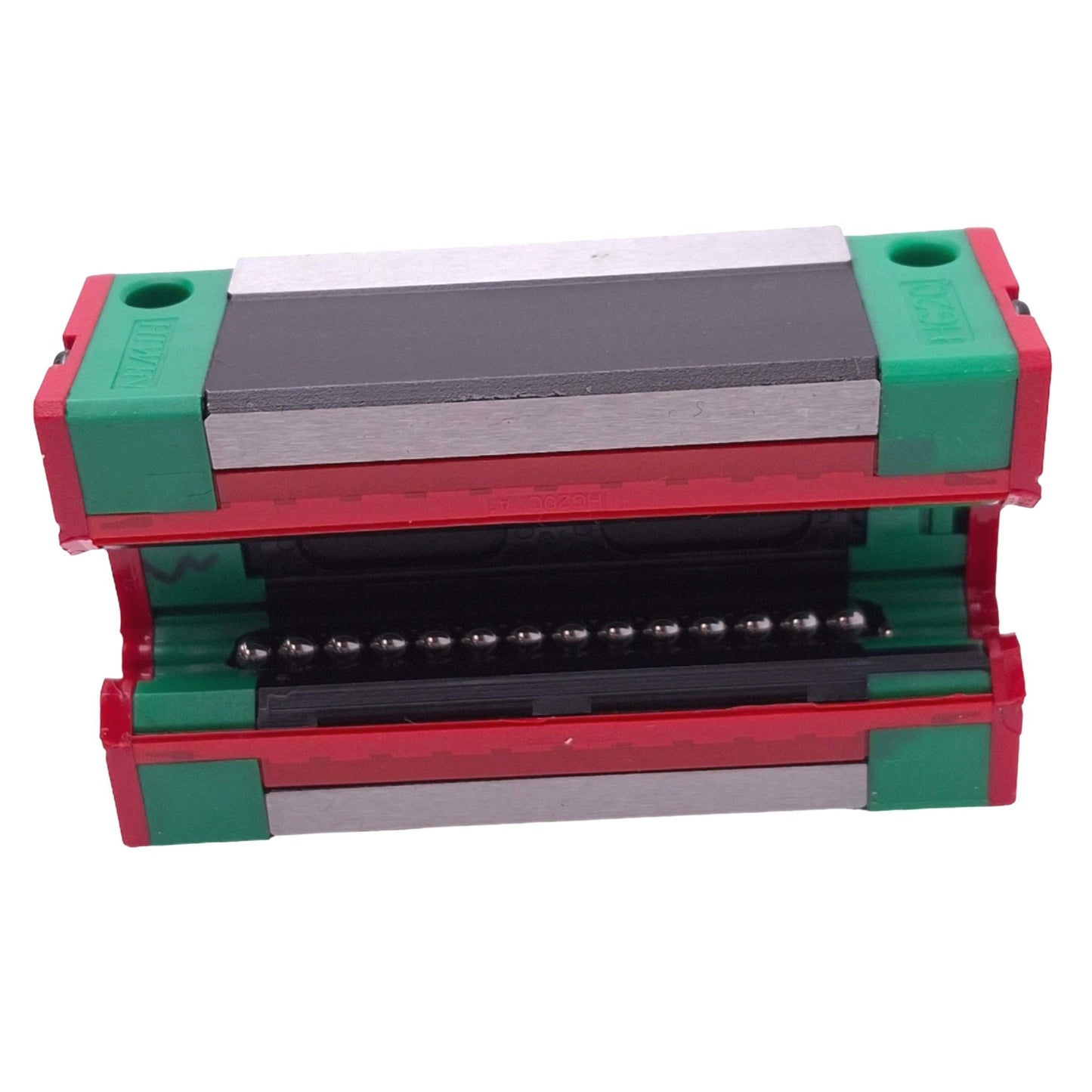 Used Hiwin HGH20CA Linear Guideway Block for 20mm Rail, 77.5x44x25.4mm, M5, 36.68kN