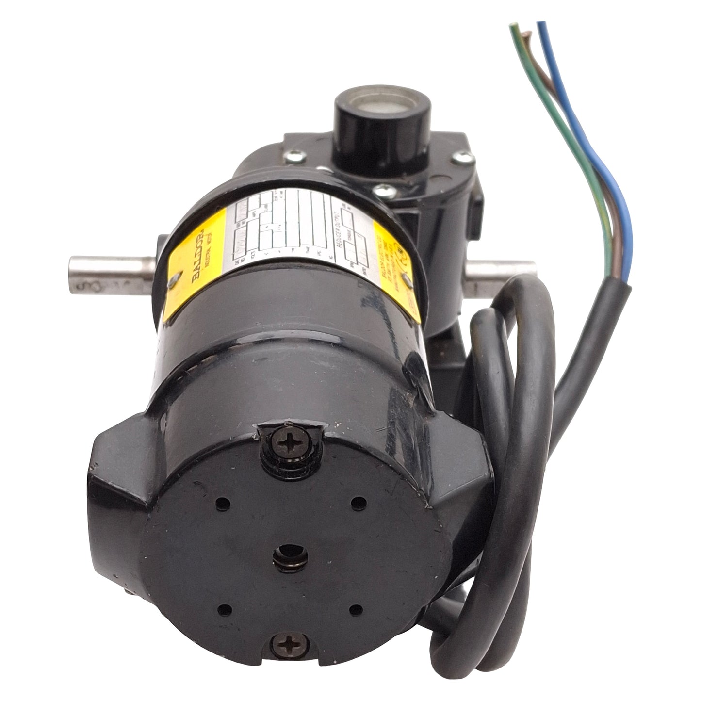 Used Baldor GP232006 DC Gearmotor, 310:1, 1/27HP 90VDC, 8.7rpm, 66lb-in, ø1/2in Shaft