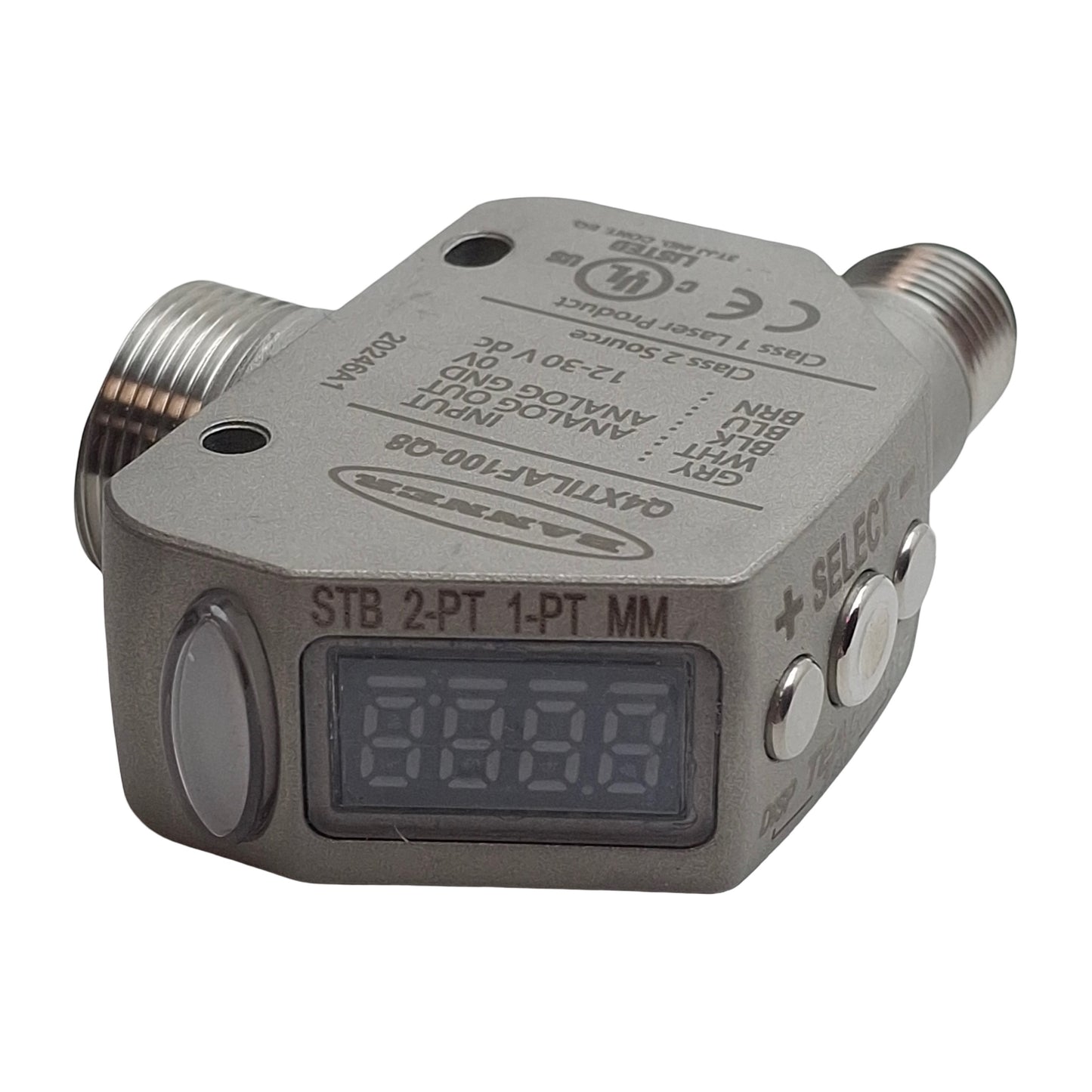 Used Banner Q4XTILAF100-Q8 Photoelectric Sensor, 100mm Range, 12-30VDC, 5-Pin M12