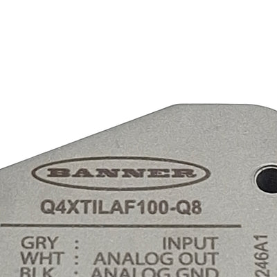 Used Banner Q4XTILAF100-Q8 Photoelectric Sensor, 100mm Range, 12-30VDC, 5-Pin M12
