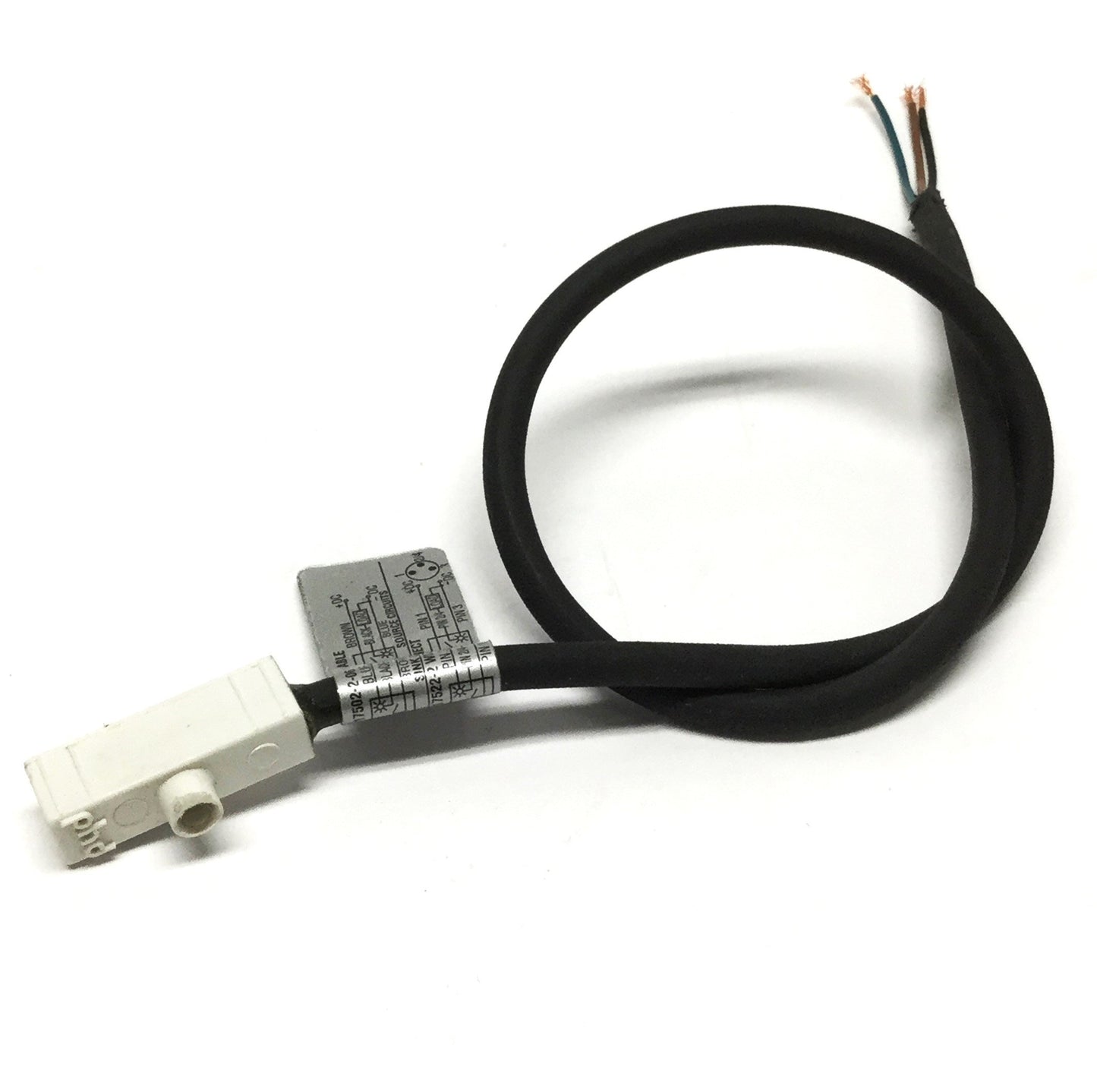 Used PHD 17502-2-06 Solid State Cylinder Reed Switch, 10-30VDC, NPN PNP, 3-Wire
